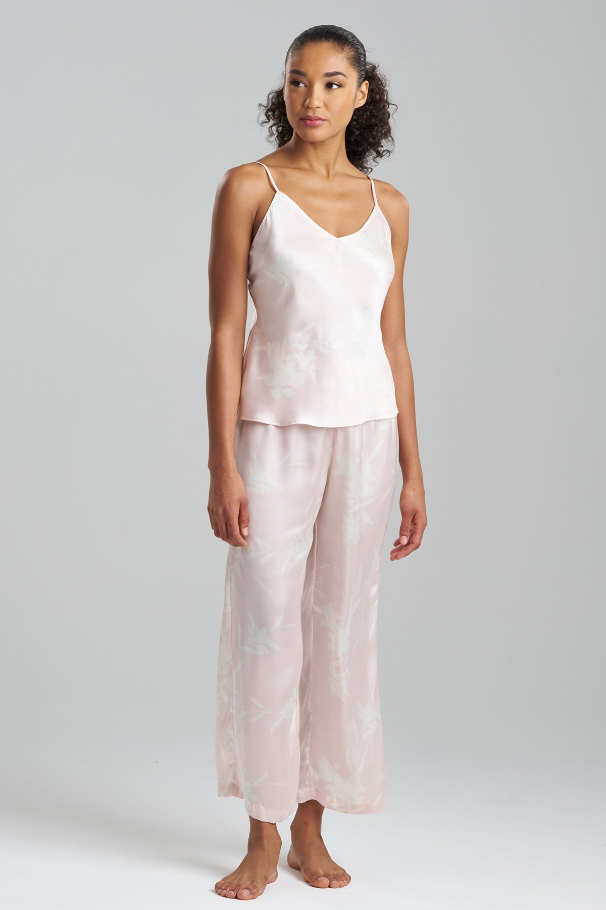 Lily Printed Satin Icon Cami PJ Shell Pink Natori