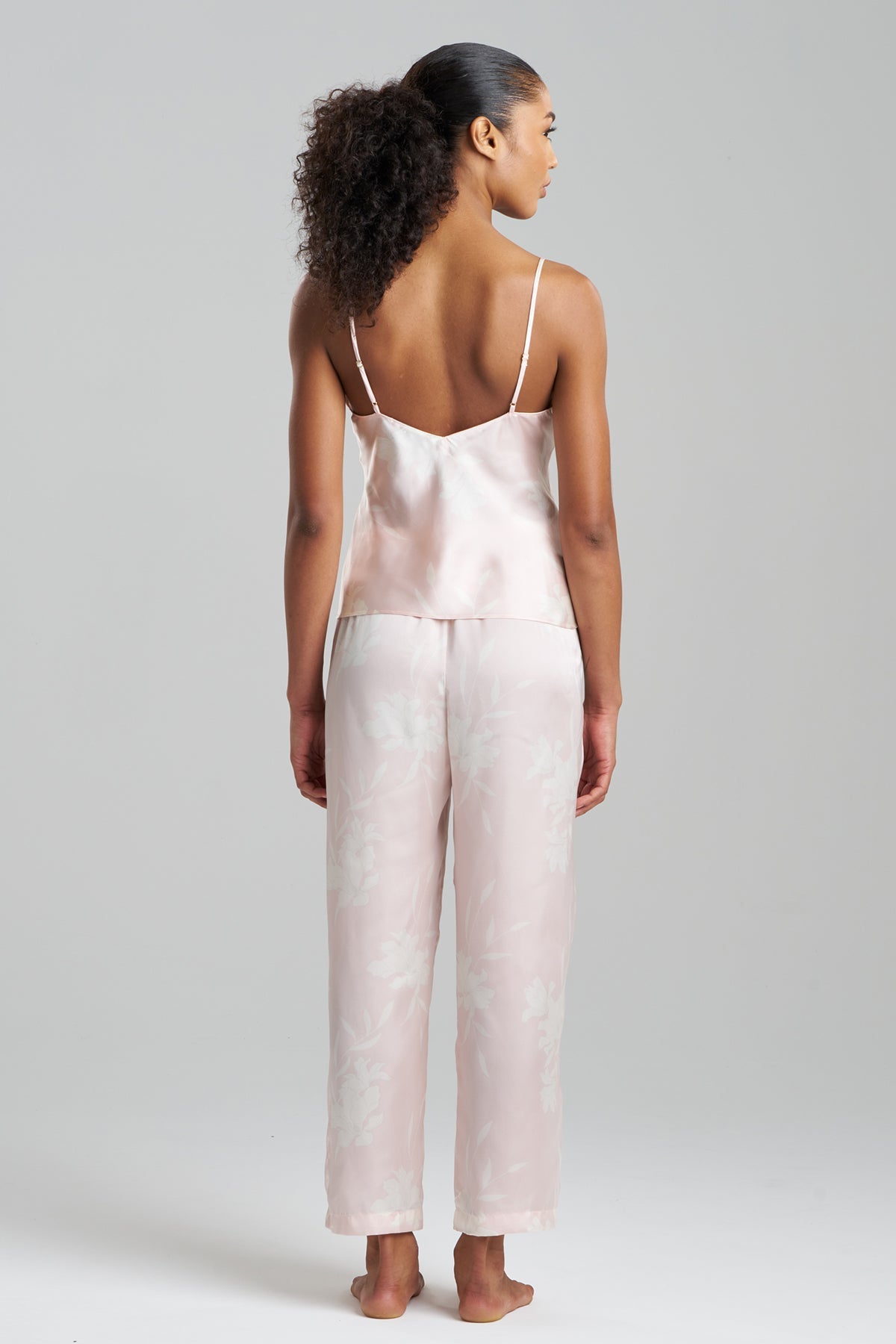 Lily Printed Satin Icon Cami PJ Shell Pink Natori