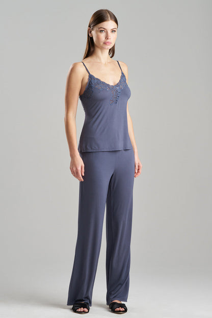 Buy Feathers Essentials Lenzing™ Ecovero™ Viscose Lace Cami PJ in Ash Navy Online Ash Navy Natori