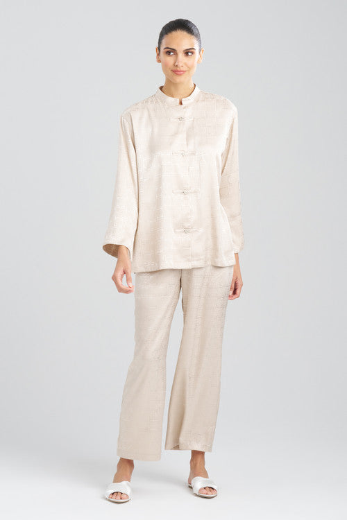Buy Infinity Jacquard Mandarin PJ in Sand Taupe Online Sand Taupe Natori