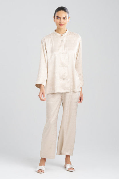 Buy Infinity Jacquard Mandarin PJ in Sand Taupe Online Sand Taupe Natori