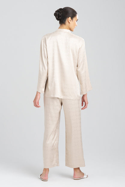 Buy Infinity Jacquard Mandarin PJ in Sand Taupe Online Sand Taupe Natori