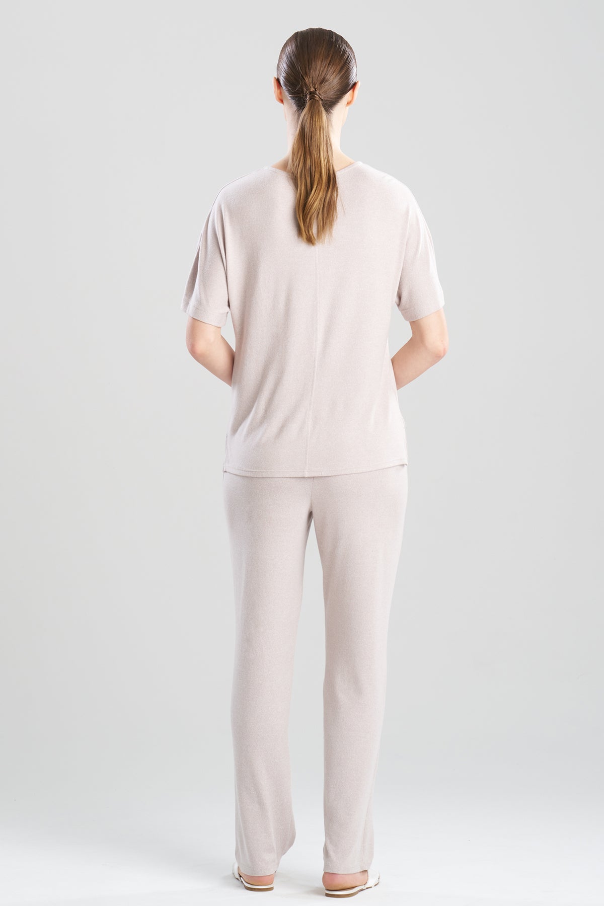 Oasis Short Sleeve PJ Heather Velvet Mink Natori
