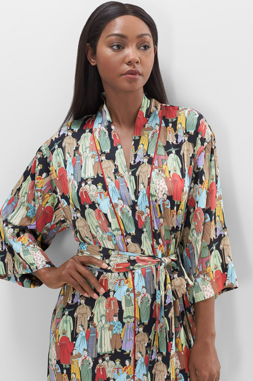 Buy Dynasty Robe in Black Online Black Natori