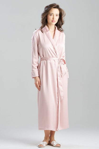 Satin Plush Robe Pink Rose Natori