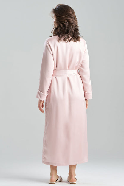 Satin Plush Robe Pink Rose Natori