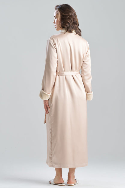 Satin Plush Robe Wheat Natori
