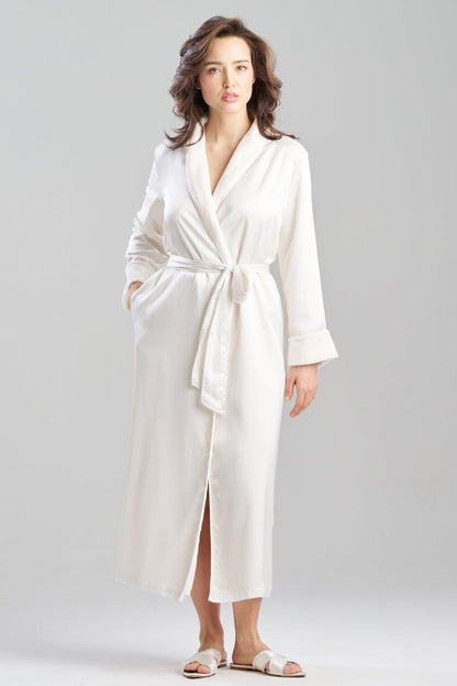 Satin Plush Robe Warm White Natori