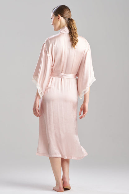 Ashley Icon Lace Robe Shell Pink Natori