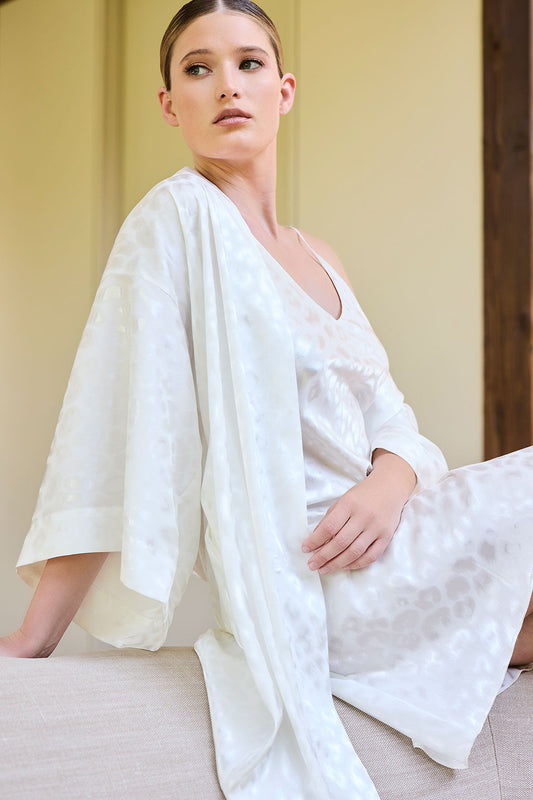 Buy Decadence Robe in Warm White Online Warm White Natori
