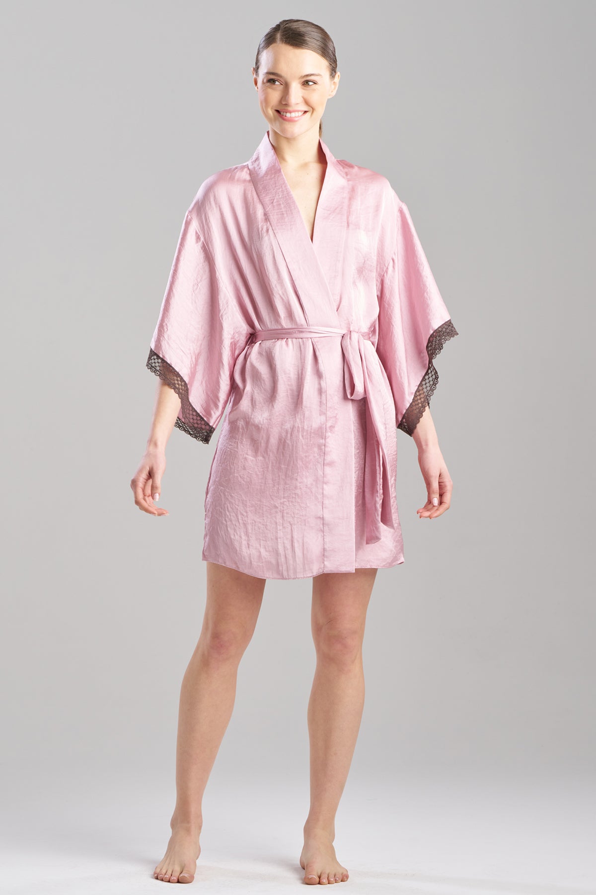 Buy Ashley Icon Lace Wrap in Rose Quartz Online Rose Quartz Natori