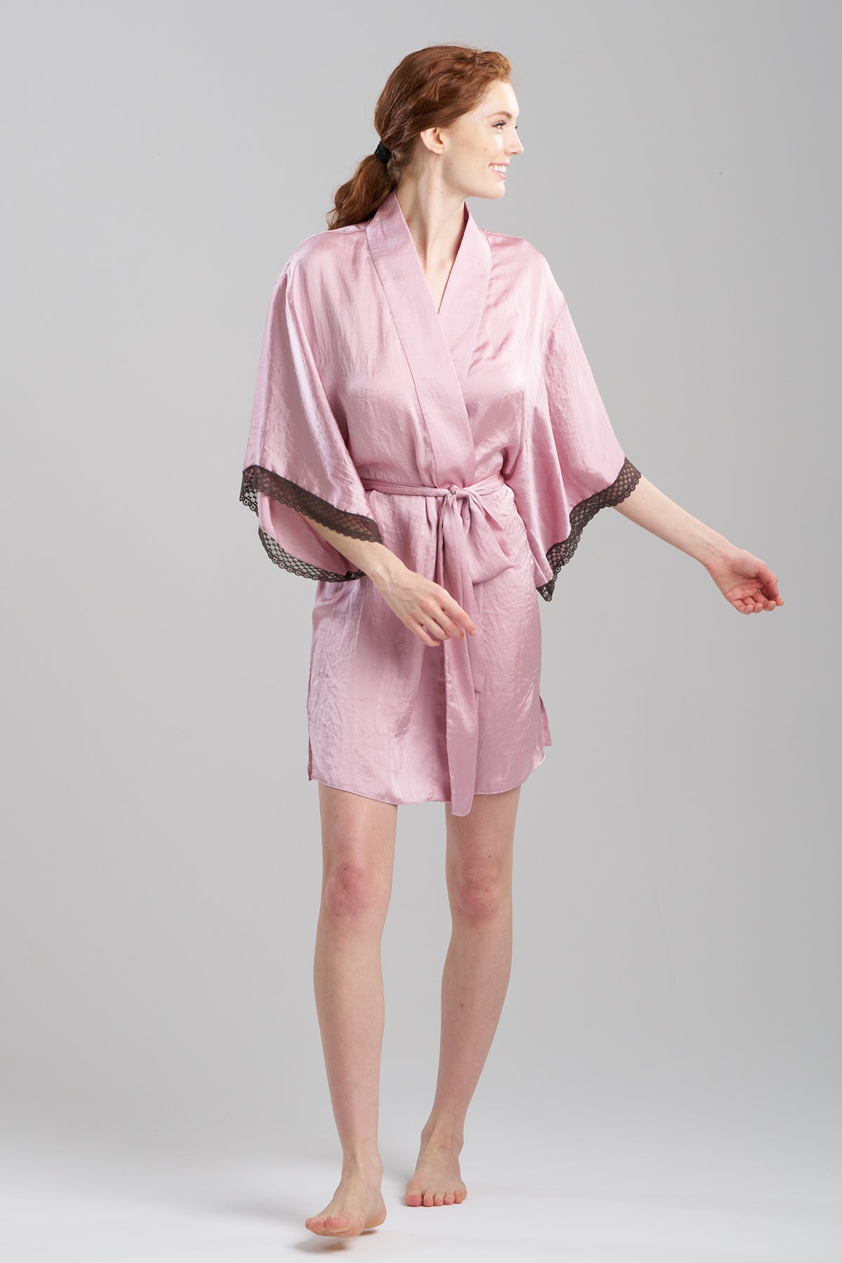 Buy Ashley Icon Lace Wrap in Rose Quartz Online Rose Quartz Natori