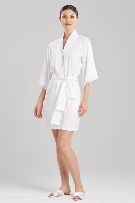 Buy Bliss Harmony Lace Applique Wrap in White Online White Natori
