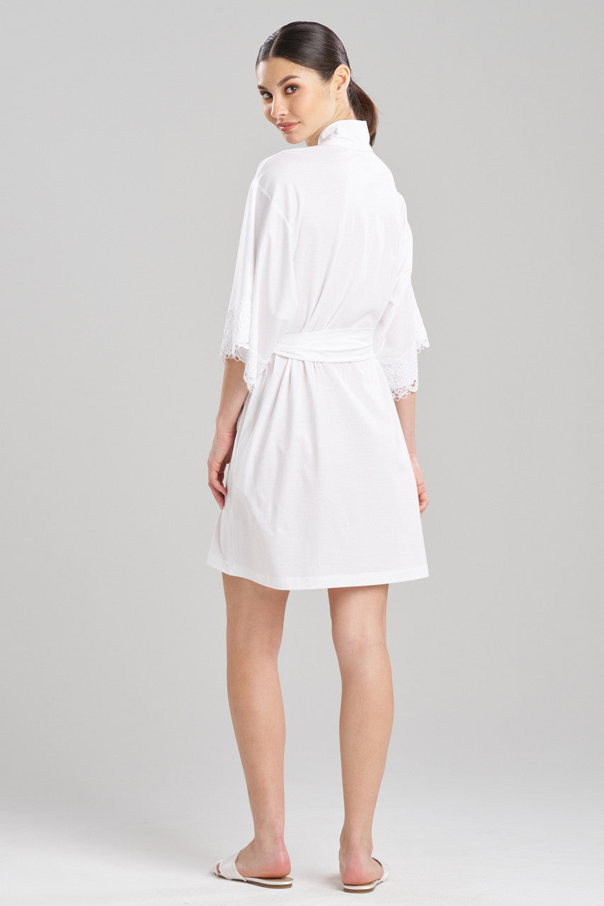 Buy Bliss Harmony Lace Applique Wrap in White Online White Natori