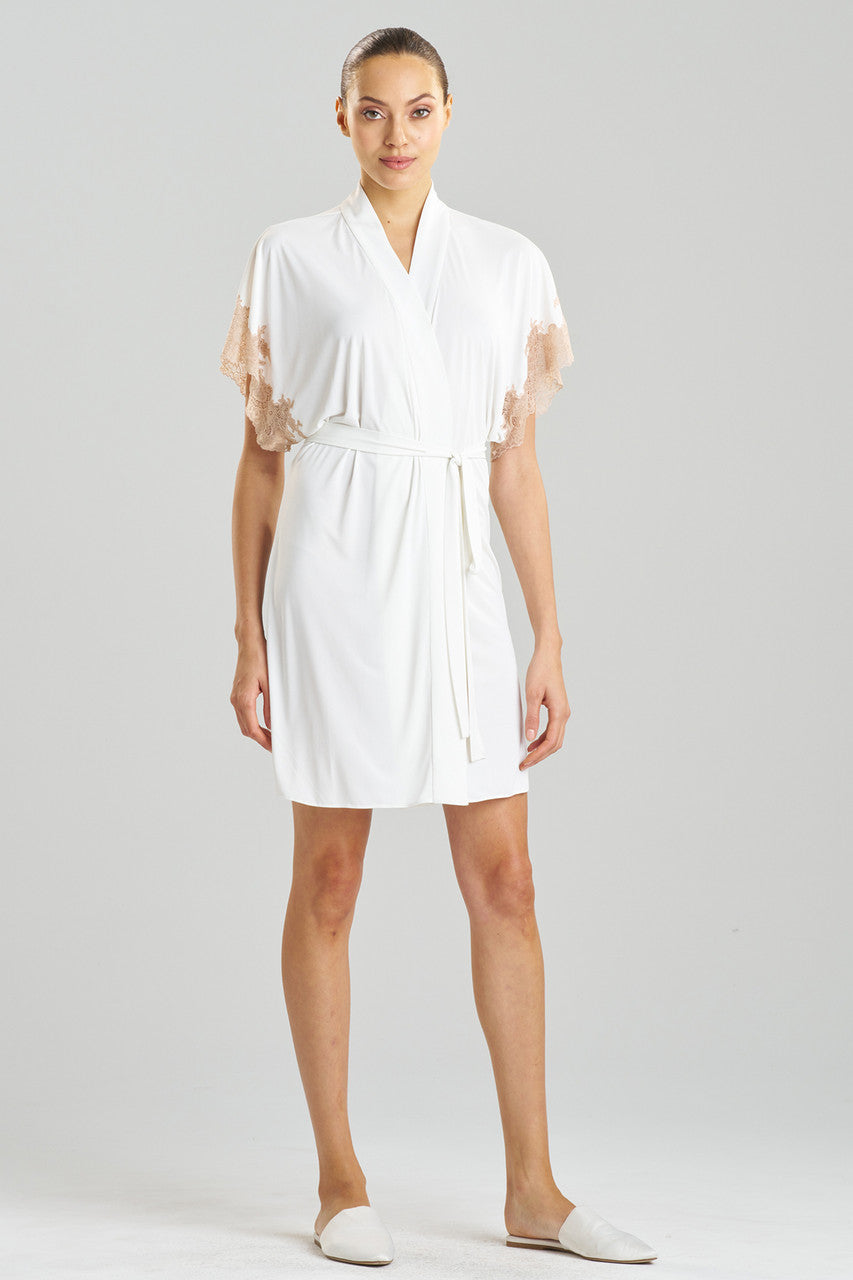 Buy Enchant Lace Applique Wrap in Ivory/Café Online Ivory/Café Natori