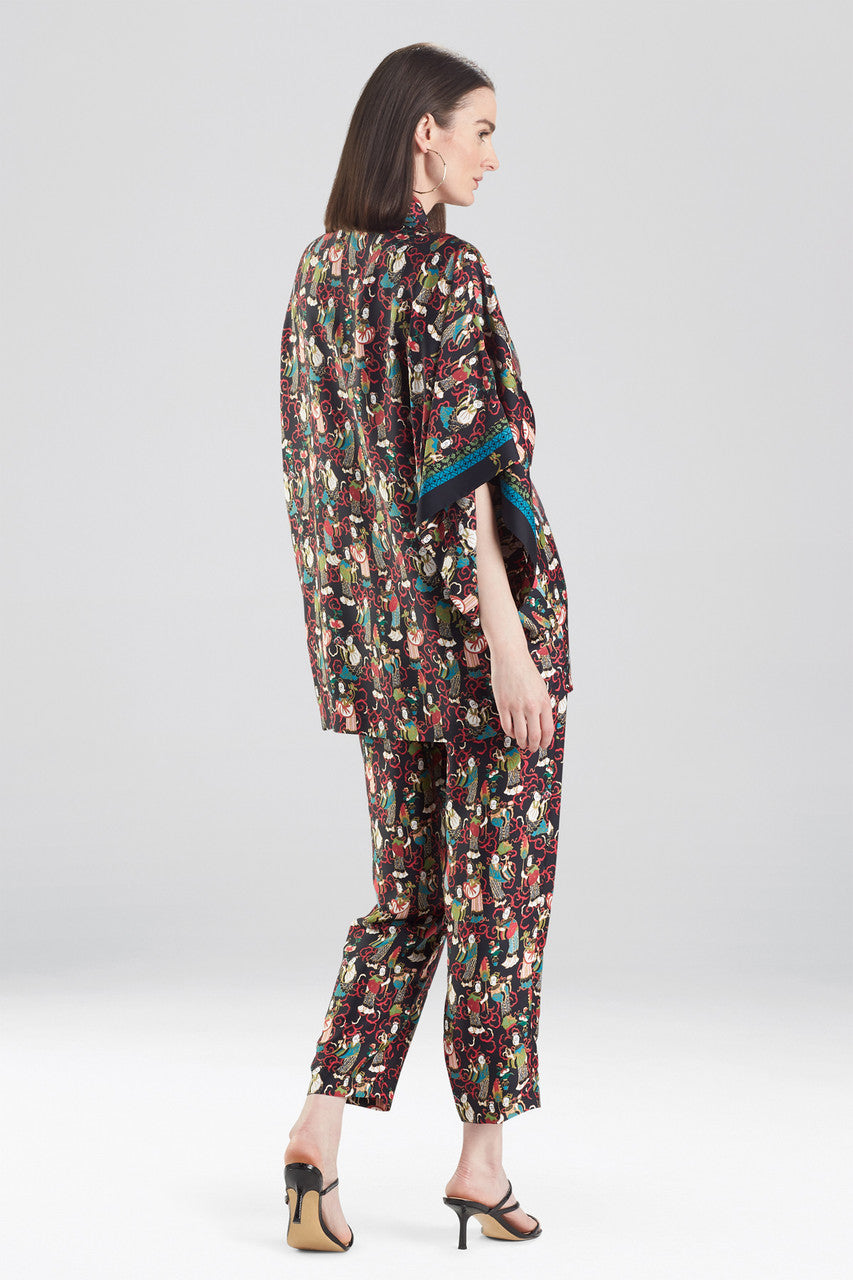 Buy Tea Garden Robe in Black Multi Online Black Multi Natori
