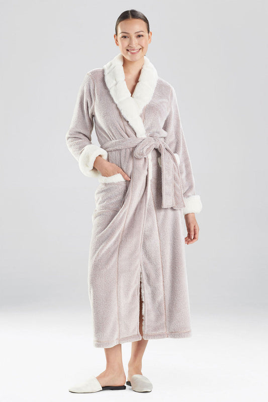 Buy Plush Faux Fur Robe in Latte Online Latte Natori