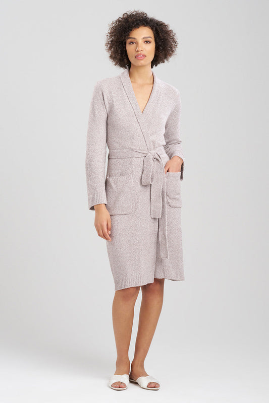 Buy Aura Heather Chenille Robe in Truffle Online Truffle Natori