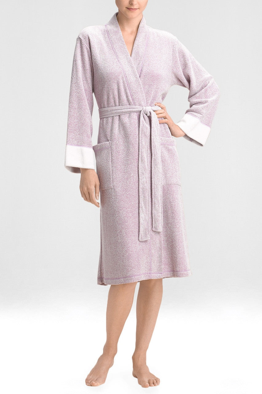 Buy Nirvana Brushed Terry Robe in Royal Purple Online Royal Purple Natori