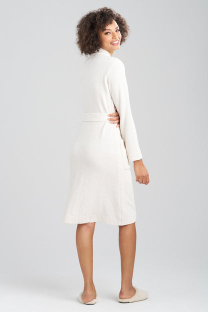 Buy Aura Heather Chenille Robe in Heather White Opal Online Heather White Opal Natori