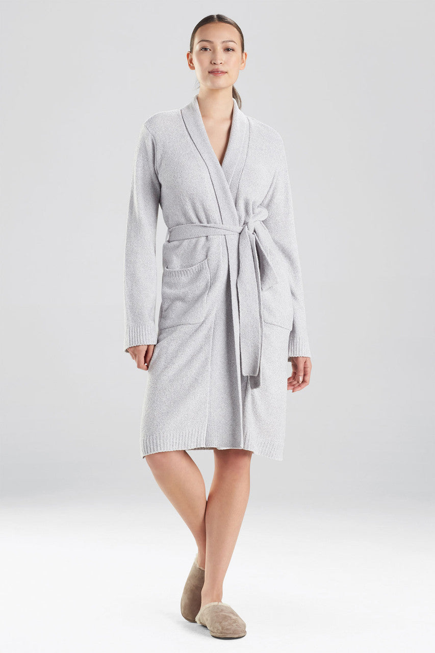 Buy Aura Heather Chenille Robe in Dove Grey Online Dove Grey Natori