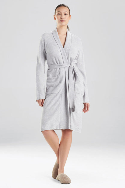 Buy Aura Heather Chenille Robe in Dove Grey Online Dove Grey Natori