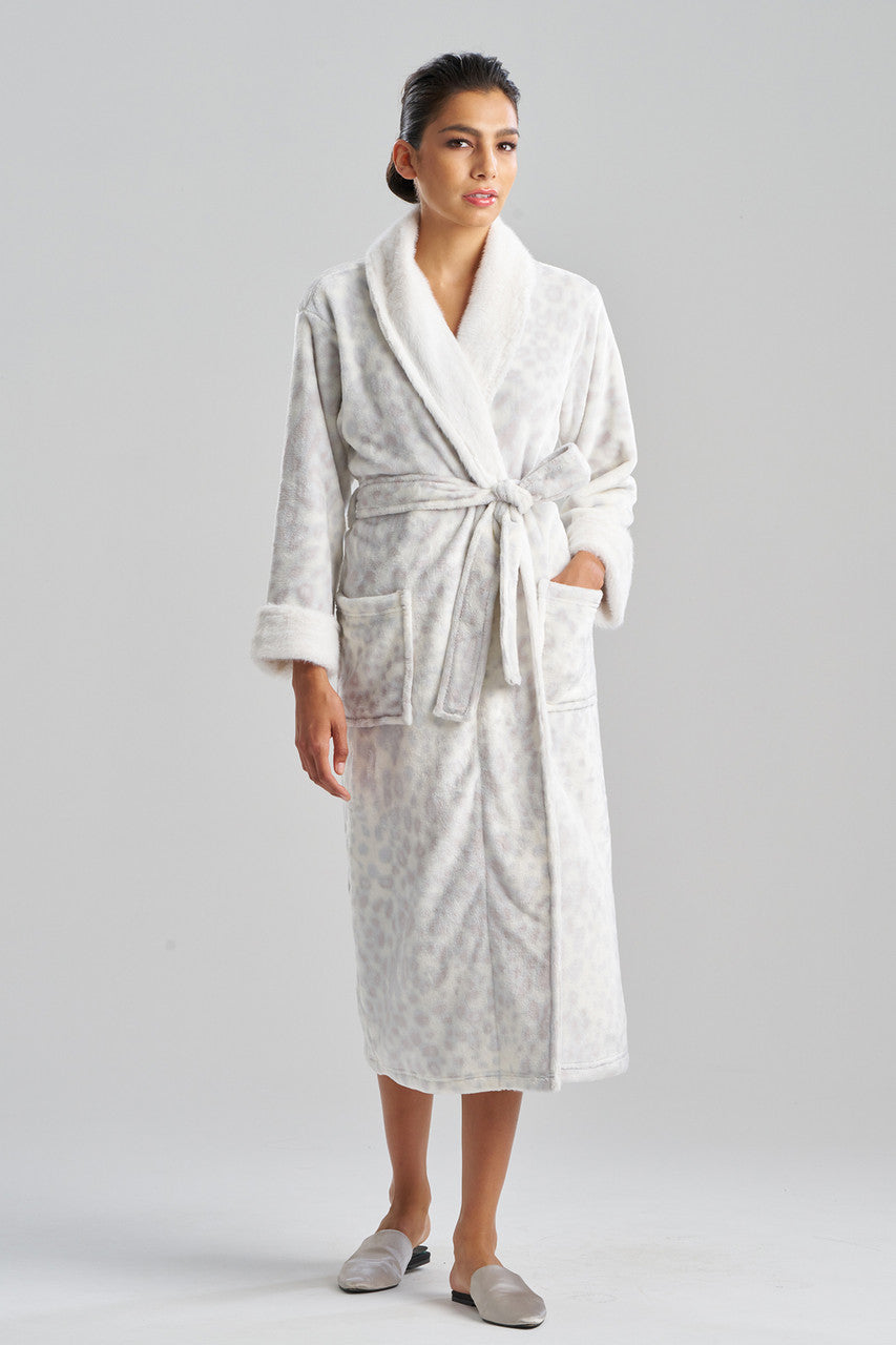 Buy Cashmere Animal Robe in Silver Online Silver Natori