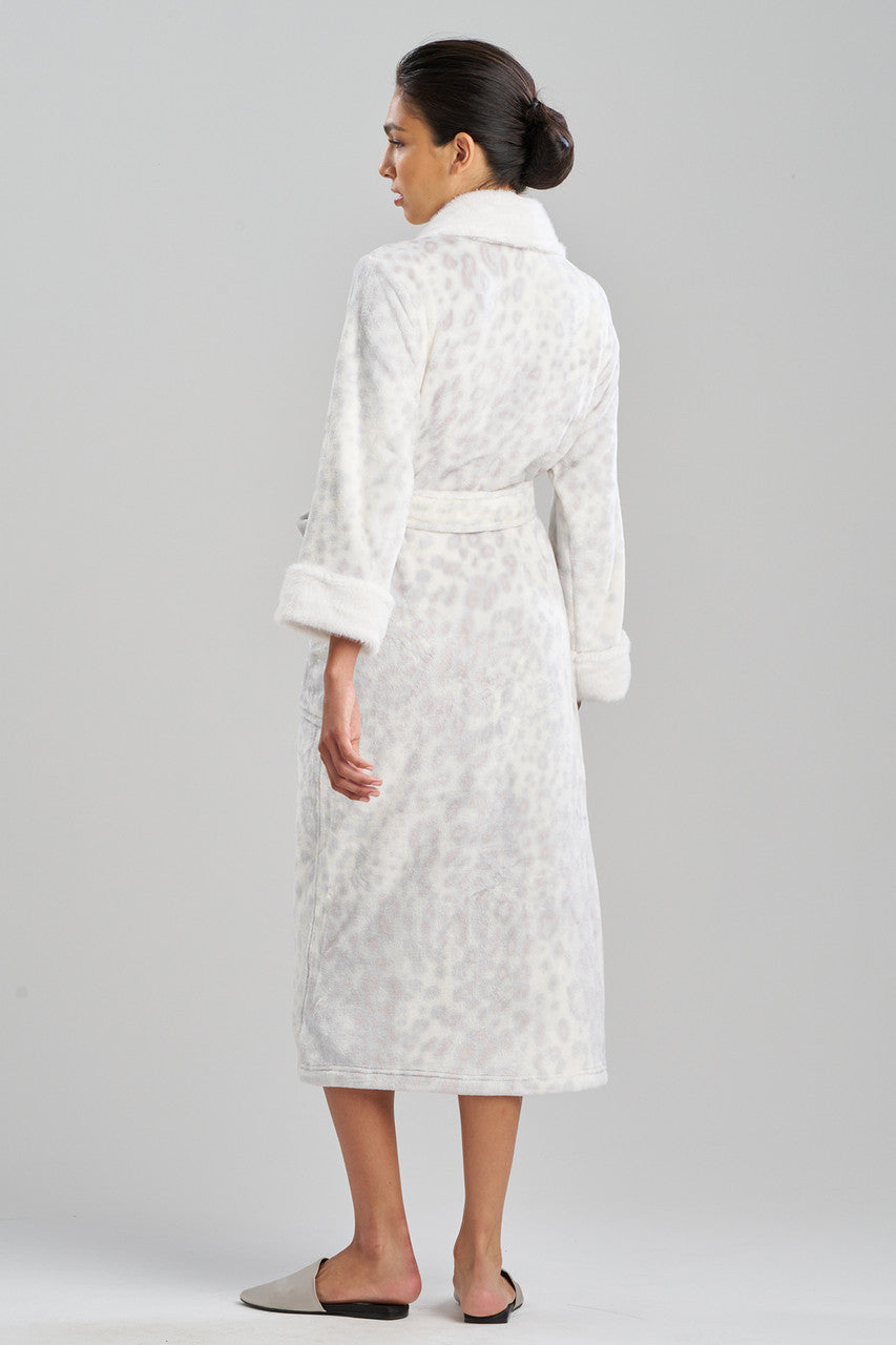 Buy Cashmere Animal Robe in Silver Online Silver Natori