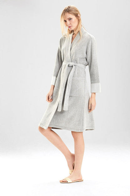 Buy Nirvana Brushed Terry Robe in Heather Gray Online Heather Gray Natori