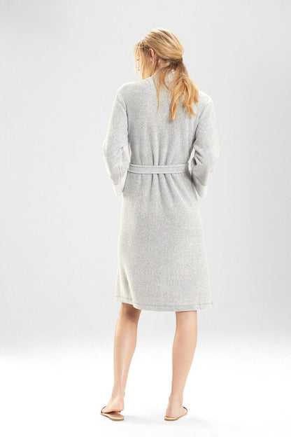 Buy Nirvana Brushed Terry Robe in Heather Gray Online Heather Gray Natori