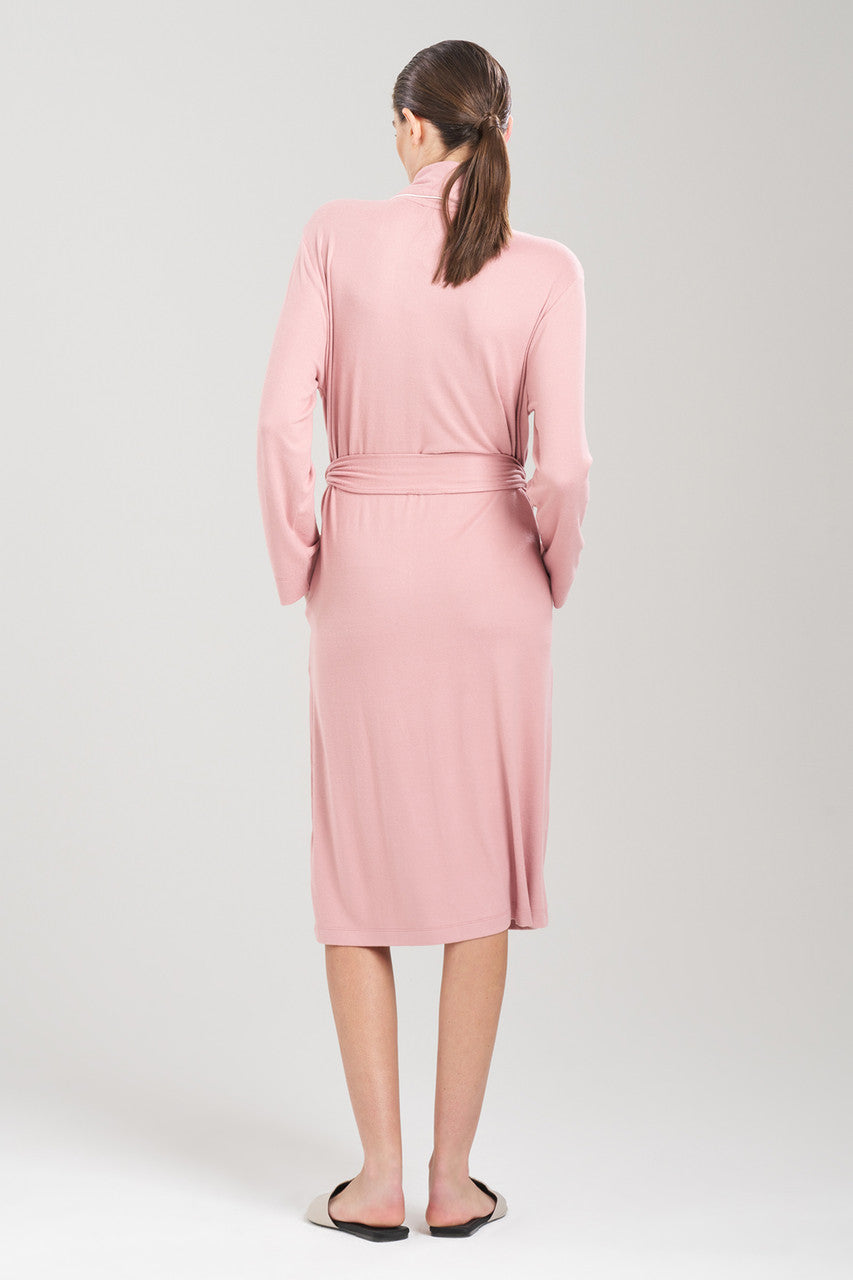 Buy Oasis Piped Collar Robe in Nude Blush Online Nude Blush Natori