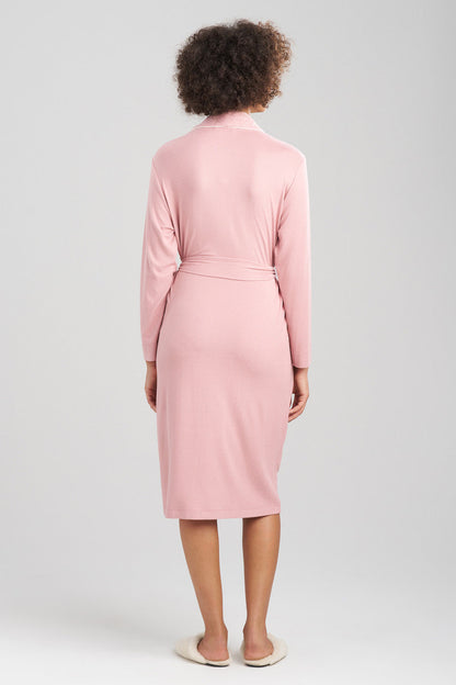 Buy Oasis Piped Collar Robe in Nude Blush Online Nude Blush Natori