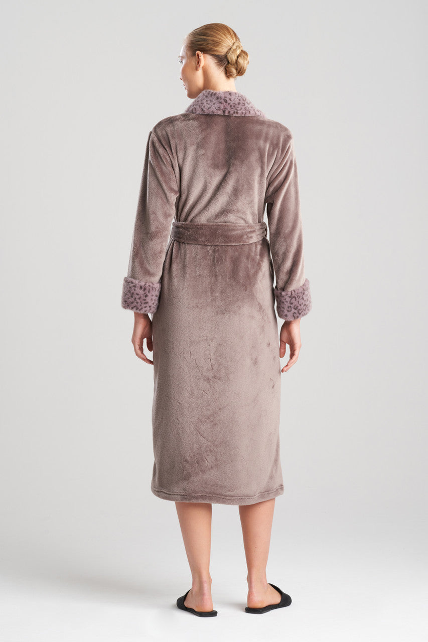 Buy Plush Lynx Robe in Truffle Online Truffle Natori