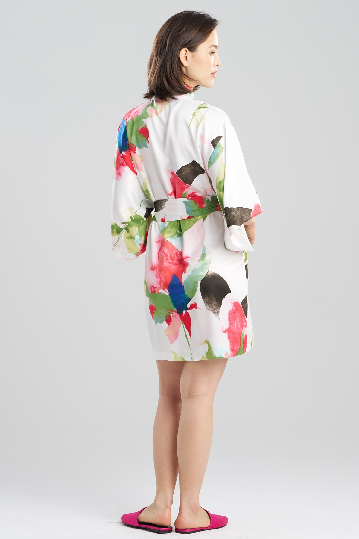 Calypso Printed Charmeuse Wrap Multi Natori