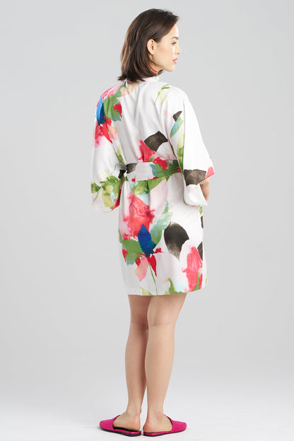 Calypso Printed Charmeuse Wrap Multi Natori