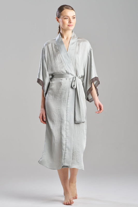Buy Ashley Icon Lace Robe in Celadon Online Celadon Natori