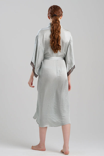 Buy Ashley Icon Lace Robe in Celadon Online Celadon Natori