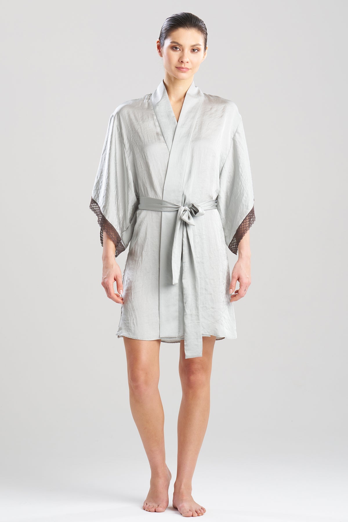 Buy Ashley Icon Lace Wrap in Celadon Online Celadon Natori