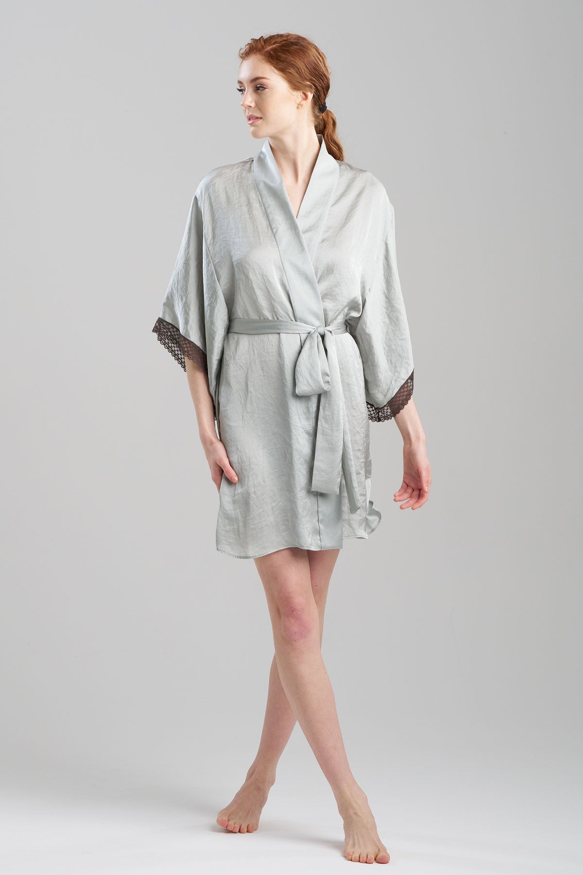 Buy Ashley Icon Lace Wrap in Celadon Online Celadon Natori