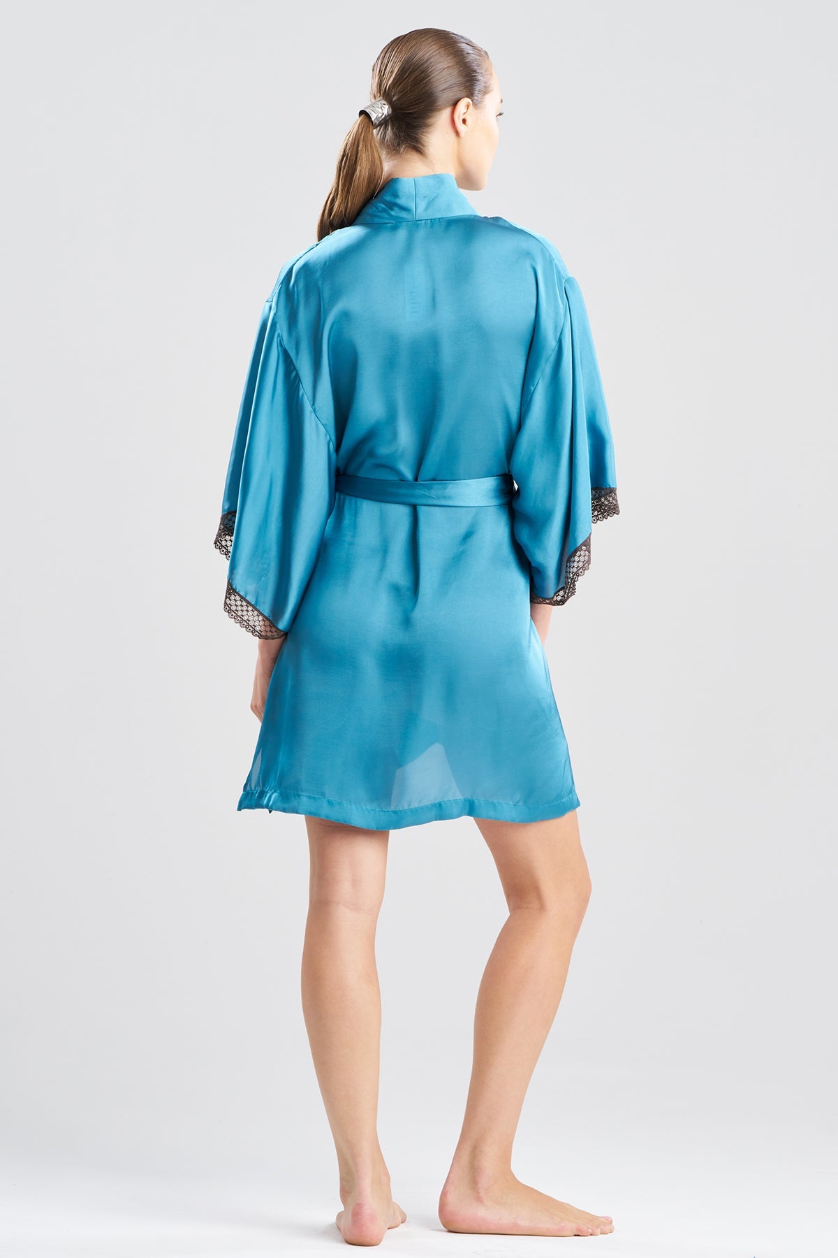 Ashley Icon Lace Wrap Blue Shadow Natori