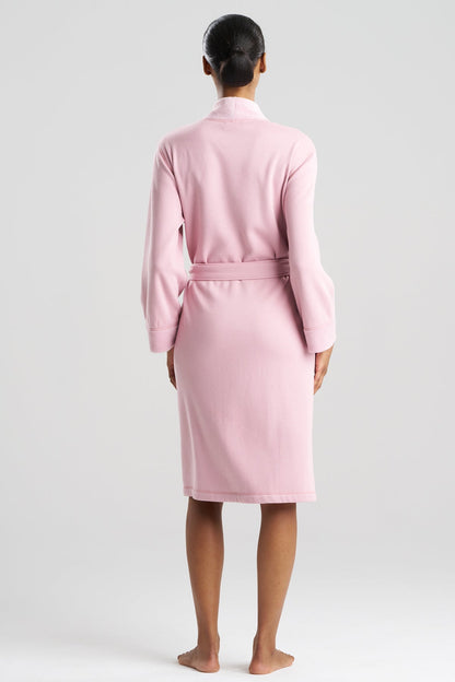 Nova Cozy Brushed Knit Dream Robe Rose Quartz Natori