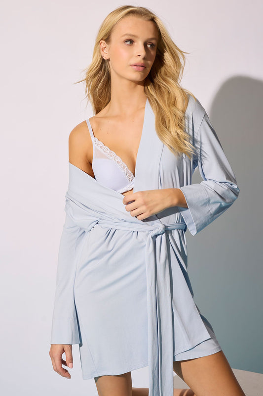 True Bliss Wrap Blue Mist Natori