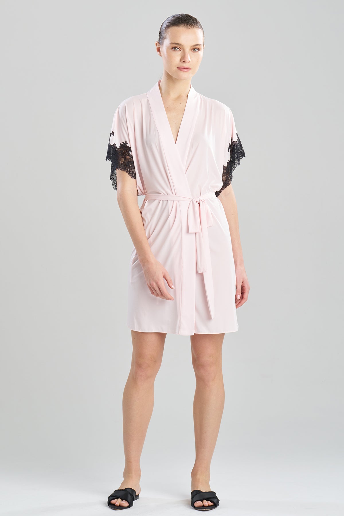 Enchant Short Wrap Pink/Black Natori
