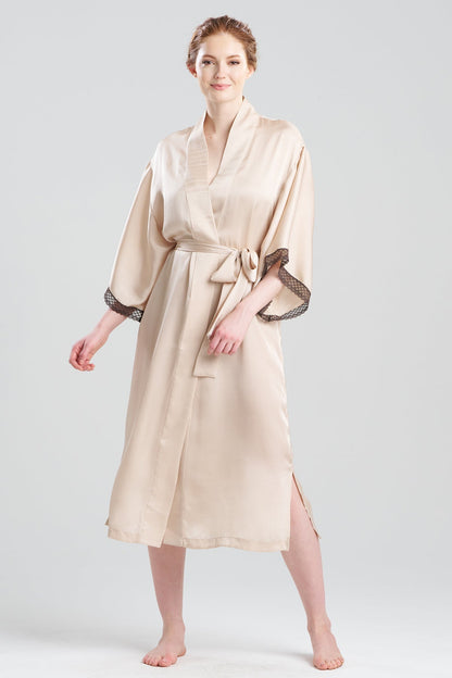 Ashley Icon Lace Robe Cream Natori