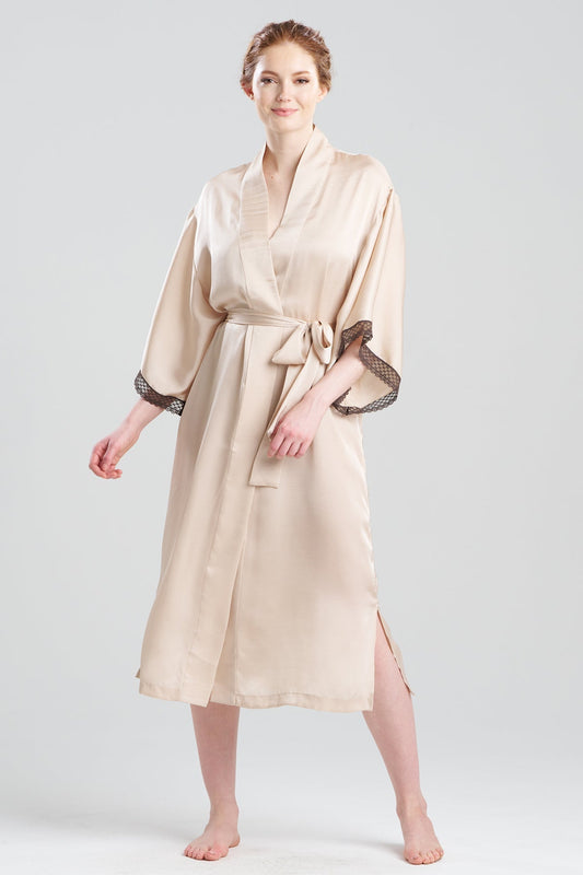 Ashley Icon Lace Robe Cream Natori