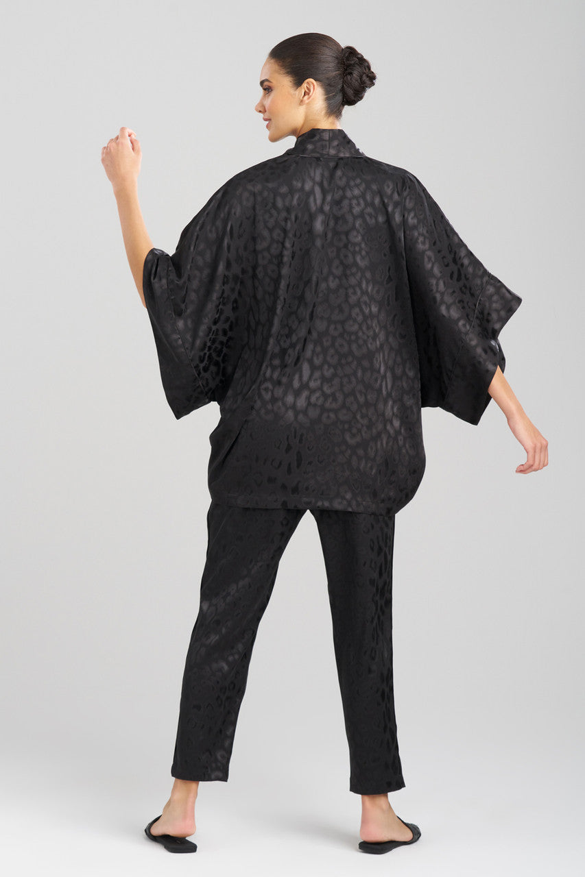 Buy Decadence Belted Wrap in Black Online Black Natori