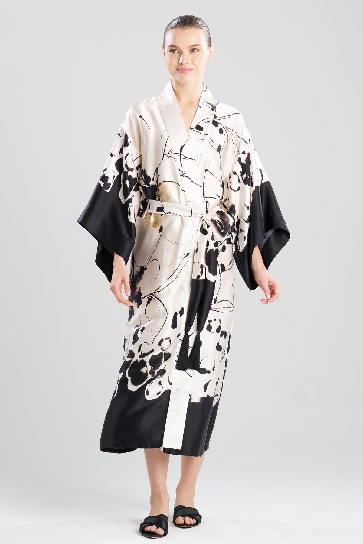 Yumi Silk Robe Warm White Natori