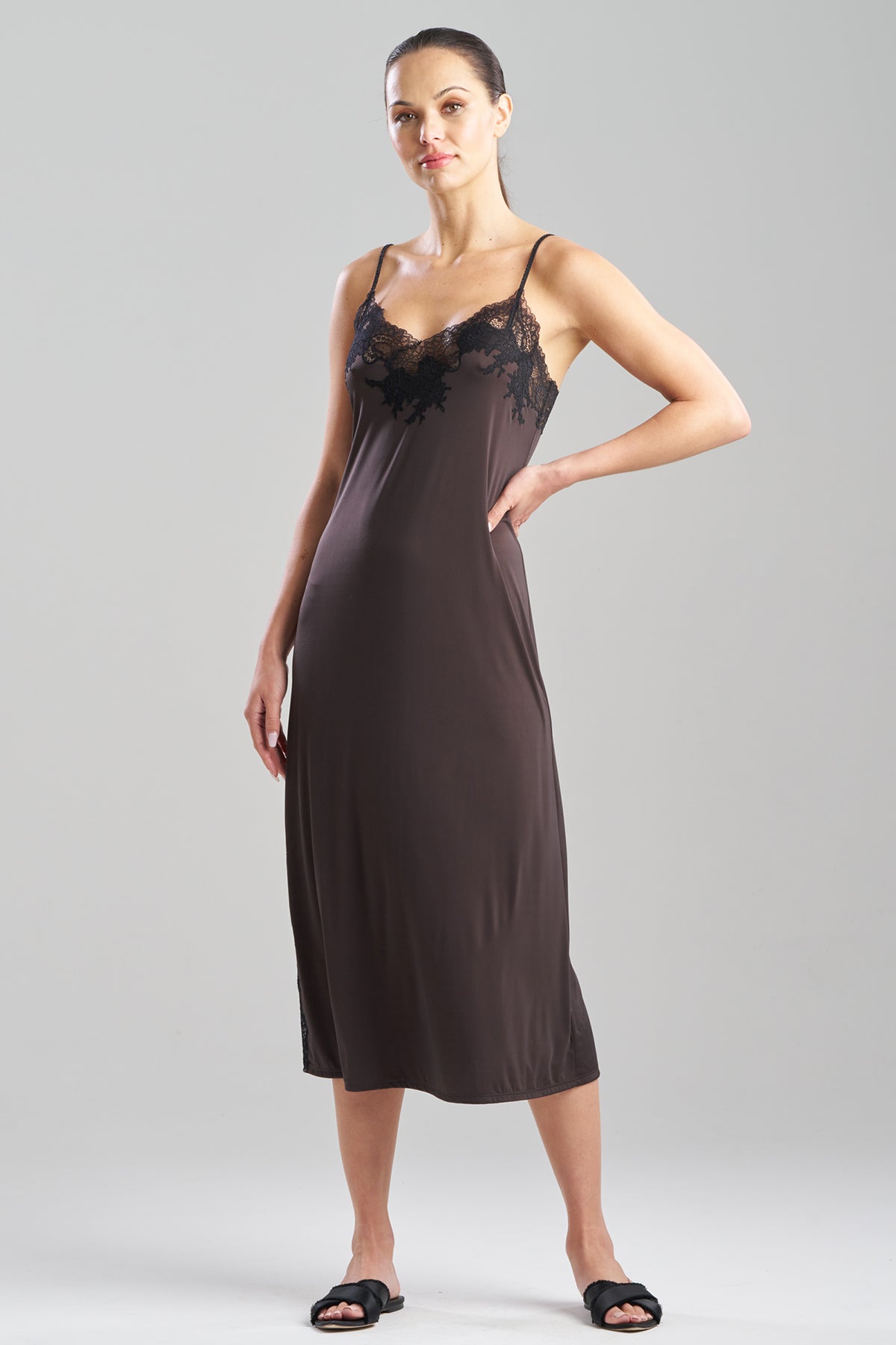 Enchant Slip Dress Espresso Natori