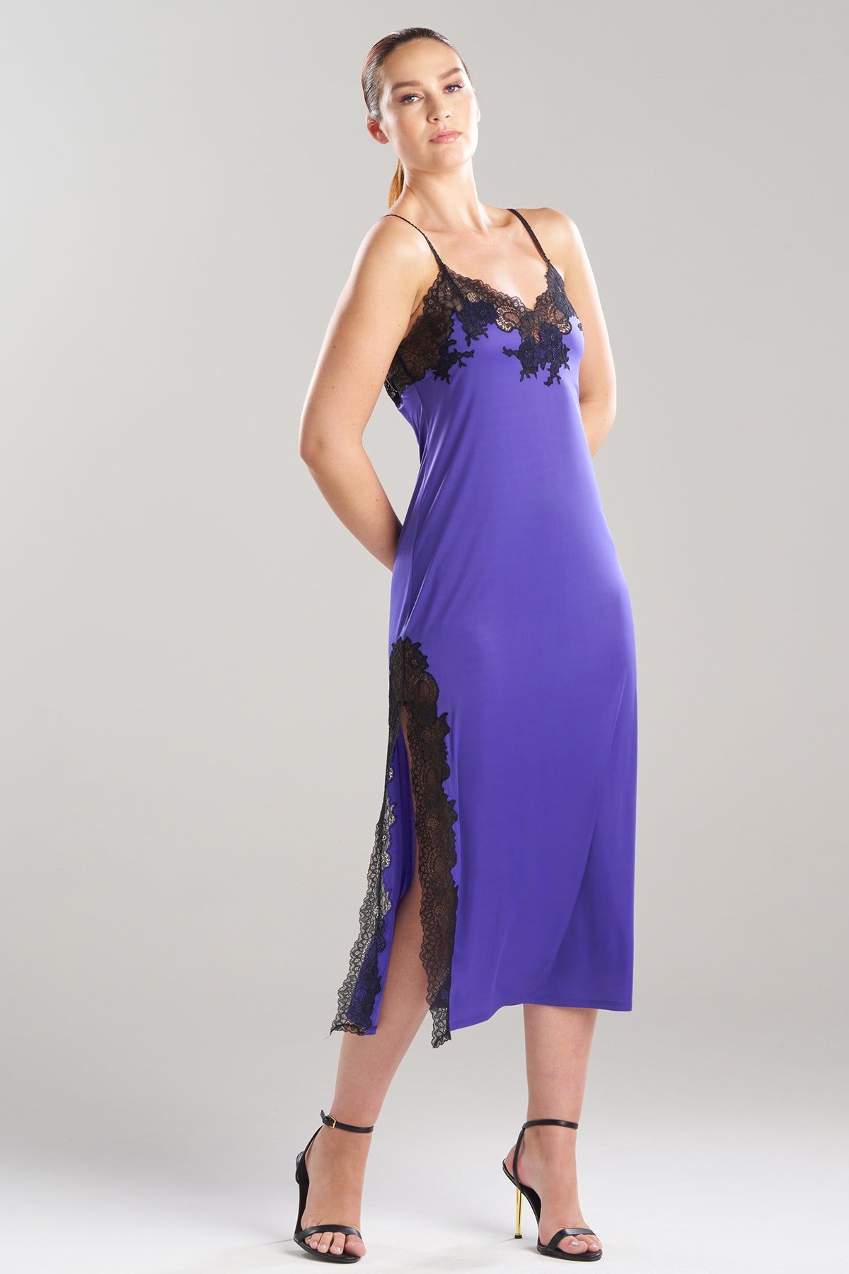 Enchant Slip Dress Blue Velvet Natori