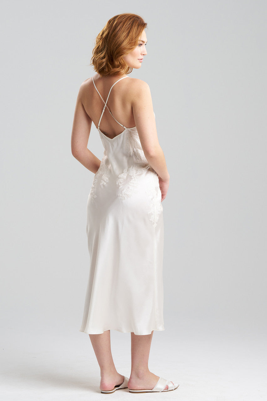 Buy Lolita Lace Silk Gown in Warm White Online Warm White Natori